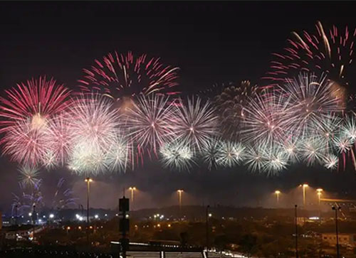革吉县焰火晚会